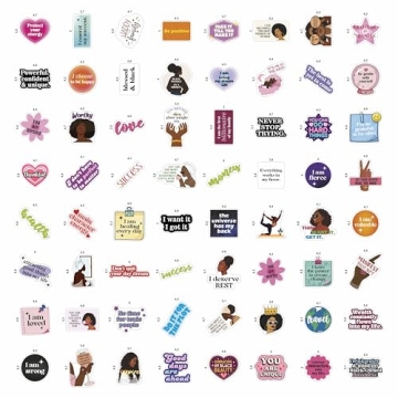 Vision Board Stickers for Black Women - Empower Your Dreams