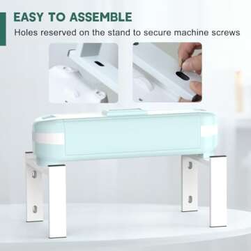 Yumkfoi 𝗬𝘂𝗺𝗸𝗳𝗼𝗶 2-in-1 Stand Legs Compatible with Cricut Maker 3/ Maker/Explore 3/ Explore Air 2, Fully Open and Double Machine Running, Accessories and Tools Organizer for Craft Room