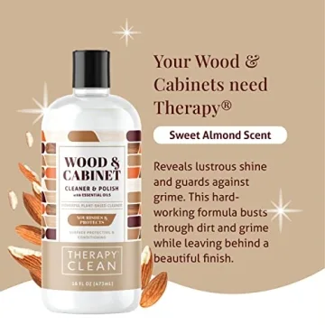 Therapy Wood Cleaner Polish 16 oz Almond Scent Non-Sticky