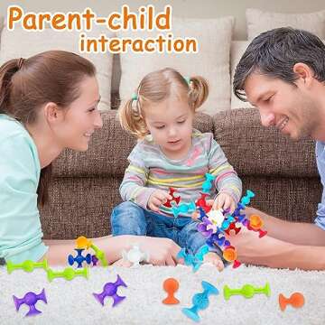 48 Piece Suction Cup Bath Toys for Kids 3+