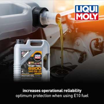 LIQUI MOLY Top Tec 6200 SAE 0W-20 | 5 L | Fully synthetic engine oil | SKU: 20238