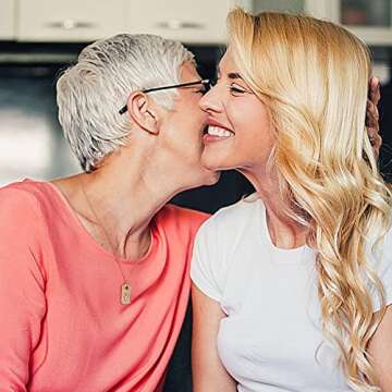 Youvelst Poppy Birth Month Flower Necklace 14K Gold Plated Birth Floral Pendant Dainty Disc Coin Birthday Jewelry Gift for Her Stamped Flower Cute Birthstone Necklace Personalized Pendant for Women