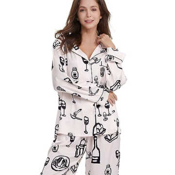 YiNi LuLu Women's Silk Satin Pajamas Set for Luxury Comfort