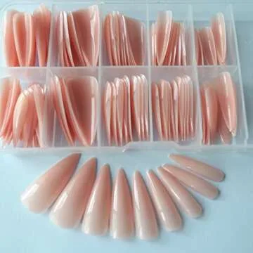Extra Long Stiletto Glossy Fake Nail 100 PCS Art Tips