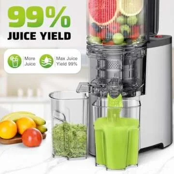 Cold Press Juicer with 5.8" Feed Chute & High Yield