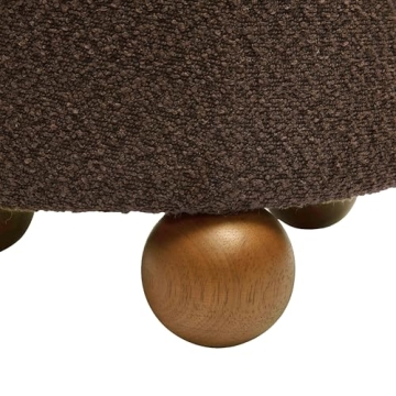 Tov Jaine Upholstered Armchair in Chocolate Brown for Comfort