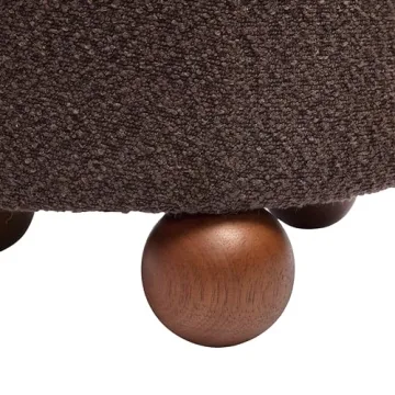 Tov Jaine Upholstered Armchair in Chocolate Brown for Comfort