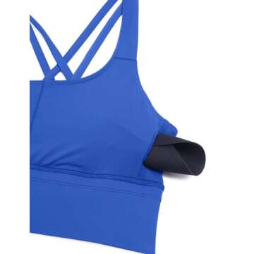 CRZ YOGA Strappy Longline Sports Bra - Comfort & Style