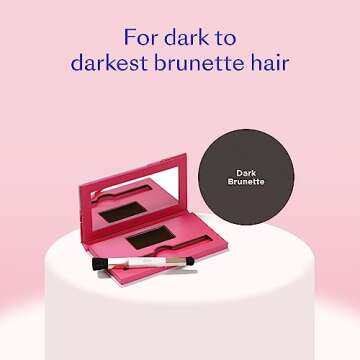 eSalon Dark Brown Natural Golden Personal Colorist Kit Hair Color Bundle with Dark Brunette Conceal & Cover Root Touch Up Powder