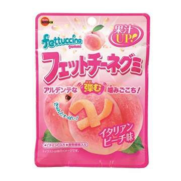 Bourbon fettuccine gummy Italian peach taste 50gX10 bags