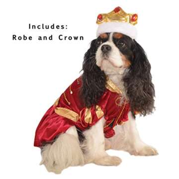 Rubie's Red King Pet Costume, Medium