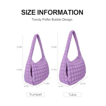 LEXSION Quilted Lightweight Carryall Tote Bag for Women