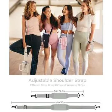 dabria Water Bottle Carrier Bag with Phone Pocket for Stanley 40/30 oz Tumbler Neoprene Water Bottle Holder Pouch with Adjustable Strap Bollus with Straw Cover & Carabiner for Stanley Cup Accessories