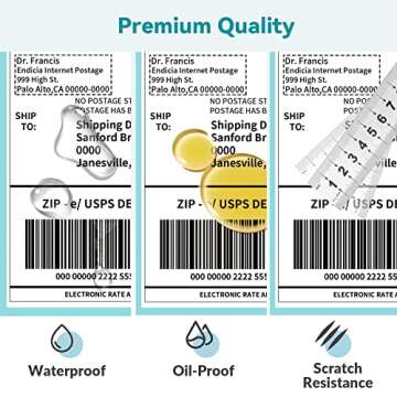 Jiose 4x6 Thermal Shipping Labels for Easy Mailing