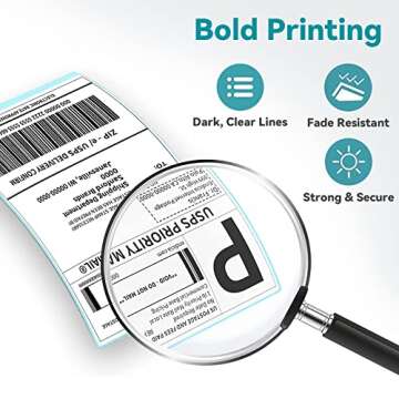 Jiose 4x6 Thermal Shipping Labels for Easy Mailing