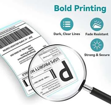 Jiose 4x6 Thermal Shipping Labels for Easy Mailing
