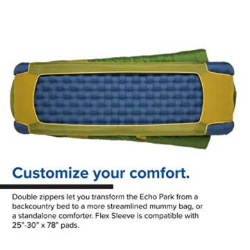 Comfortable Big Agnes Echo Park Sleeping Bag for Campers
