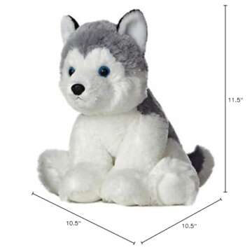 Aurora Cuddly Husky Plush Toy for All Ages - 14 Inches