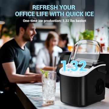 Kismile Self-Cleaning Portable Ice Maker Machine