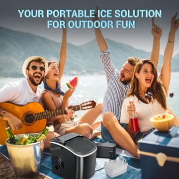 Kismile Self-Cleaning Portable Ice Maker Machine