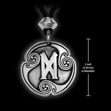 Dagaz Rune Necklace - Symbol of New Beginnings Amulet