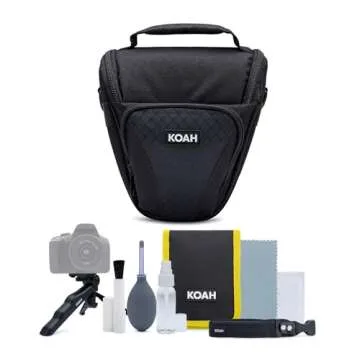 Sony Alpha ZV-E10 APS-C Interchangeable Lens Mirrorless Vlog Camera with 16-50mm Lens (Black) Bundle with Vlogger Accessory Kit, Shotgun Microphone, 64GB SD Card, and Holster Camera Case and Accessory