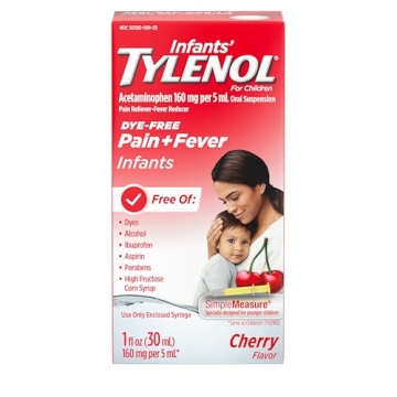 Tylenol Infants Oral Suspension Liquid Medicine: Pain & Fever Relief for Babies