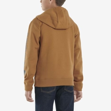 High-Quality Carhartt Boys' Hooded Sweatshirt in Brown