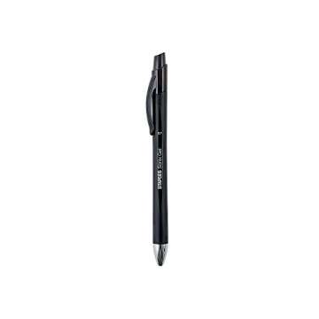 Staples 651254 Sonix Retractable Gel-Ink Pens Medium Point Black Dozen (13561-Cc)