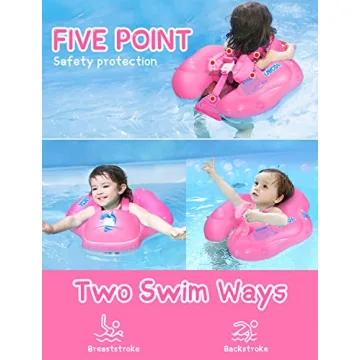 LAYCOL Baby Float with UPF50+ Canopy for Safe Swimming