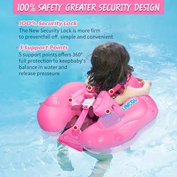 LAYCOL Baby Float with UPF50+ Canopy for Safe Swimming