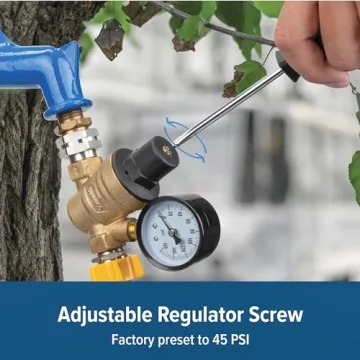 Camco 40058 Adjustable Water Pressure Regulator for RVs and Boats