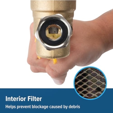 Camco 40058 Adjustable Water Pressure Regulator for RVs and Boats