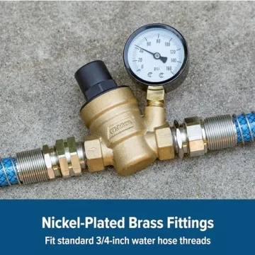 Camco 40058 Adjustable Water Pressure Regulator for RVs and Boats