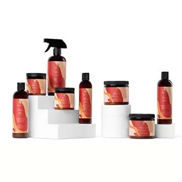 As I Am JBCO Water 16 oz - Nano Curl Strengthener - Moisturizes and Detangles - Anti-Frizz - Increases Fiber Strength - Enriched with Jamaican Black Castor Oil, Vitamin C, and Vitamin E, Red