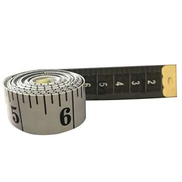 3pcs White Tape Measures 60-Inch/150cm Soft Cloth Measuring Tape Weight Loss Medical Body Measurement Sewing Tailor Craft Vinyl Ruler, Has Centimetre Scale on Reverse Side