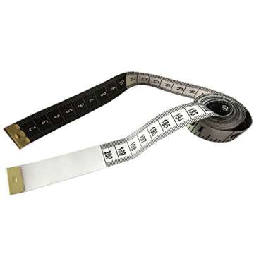 3pcs White Tape Measures 60-Inch/150cm Soft Cloth Measuring Tape Weight Loss Medical Body Measurement Sewing Tailor Craft Vinyl Ruler, Has Centimetre Scale on Reverse Side