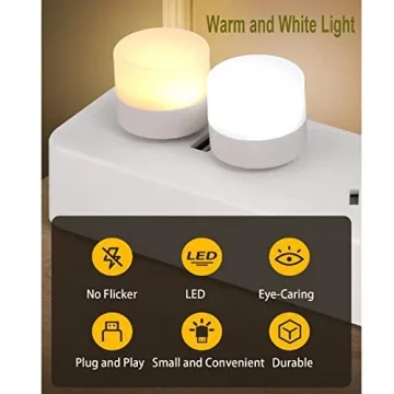 LOYAAUY USB Night Light - Energy-Efficient Mini Bulbs