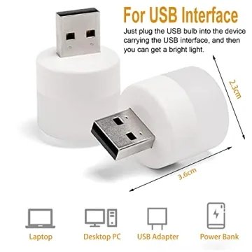 LOYAAUY USB Night Light - Energy-Efficient Mini Bulbs