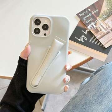 Lip Gloss Phone Case - Rhode Lipgloss Phone Case, Liquid Silicone Camera Protection Lip Balm Phone Case for iPhone 16 15 14 13 Plus Pro Max (Rose Pink,for iPhone 16Pro)