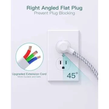 Addtam Power Strip Surge Protector with USB Ports & Extension Cord