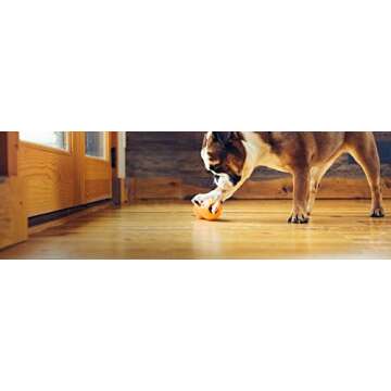 West Paw Zogoflex Qwizl Dog Puzzle Treat Toy – Interactive Chew Toy for Dogs – Dispenses Pet Tre...