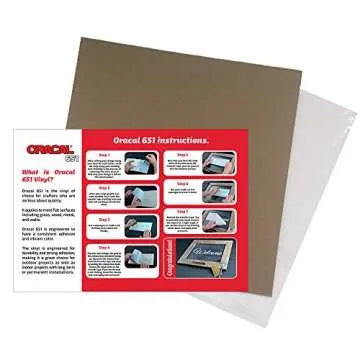 Oracal 651 Pack - 63 Vibrant Vinyl Sheets for Crafting