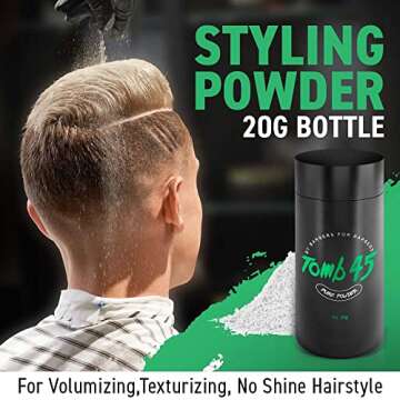 Tomb45 Pure Powder for Hair Styling, Texturizing & Volumizing Powder with Natural Matte Finish