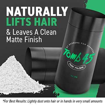 Tomb45 Powder for Texturizing and Volumizing Hair Styling