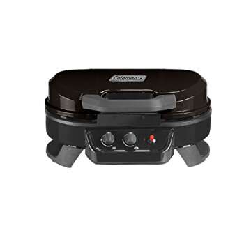 Coleman RoadTrip 225 Portable Tabletop Propane Grill, Gas Grill with 2 Adjustable Burners, Instastar...