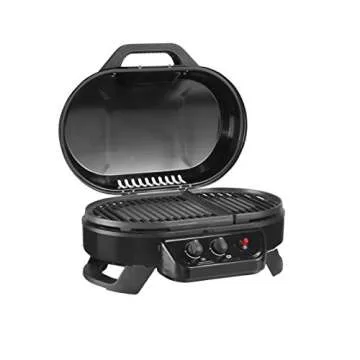 Coleman RoadTrip 225 Portable Tabletop Propane Grill, Gas Grill with 2 Adjustable Burners, Instastart Ignition, & 11,000 BTUs of Power for Camping, Tailgating, Grilling & More