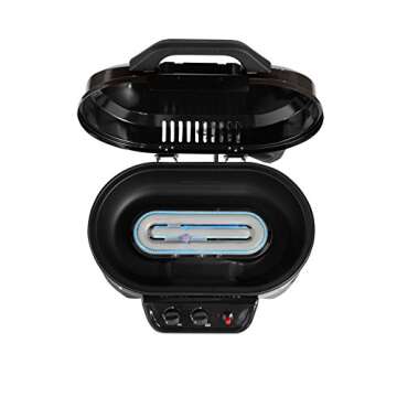 Coleman RoadTrip 225 Portable Tabletop Propane Grill, Gas Grill with 2 Adjustable Burners, Instastart Ignition, & 11,000 BTUs of Power for Camping, Tailgating, Grilling & More