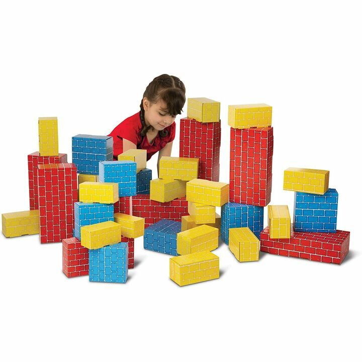 Melissa & Doug Jumbo Building Blocks – 40 Pieces