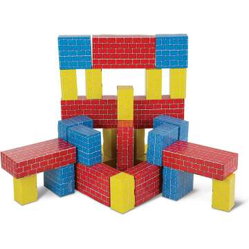 Melissa & Doug Jumbo Building Blocks – 40 Pieces
